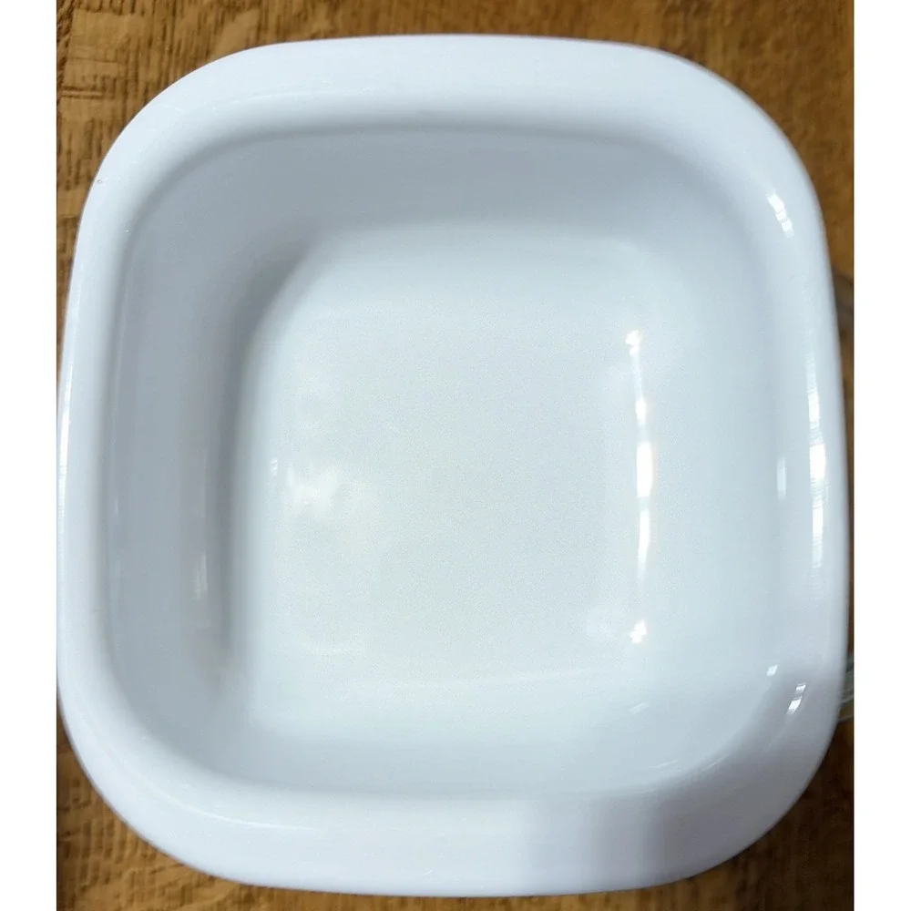 Simply Lite 1.5 Qt Square Baker & Pyrex Lid Set Corningware White Cook Dish